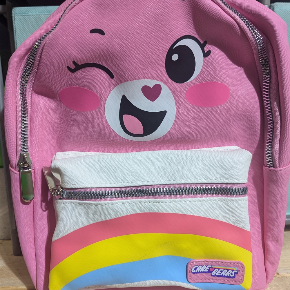 Care Bears Pink and White Kids Backpack